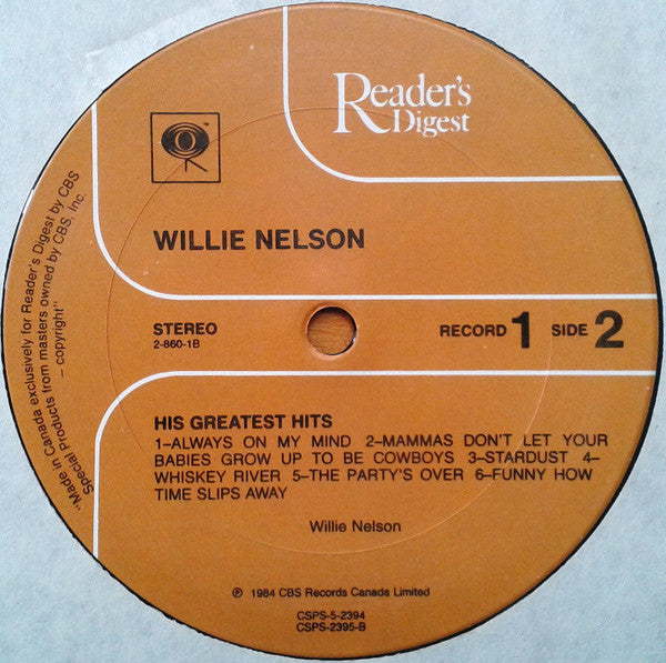 Willie Nelson : On The Road Again With 60 Of His Greatest Hits (Box, Comp + 5xLP)