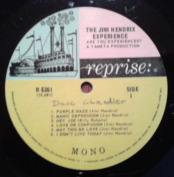 The Jimi Hendrix Experience : Are You Experienced (LP, Album, Mono, 2nd)