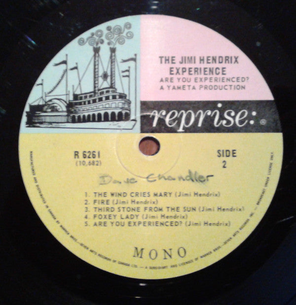 The Jimi Hendrix Experience : Are You Experienced (LP, Album, Mono, 2nd)