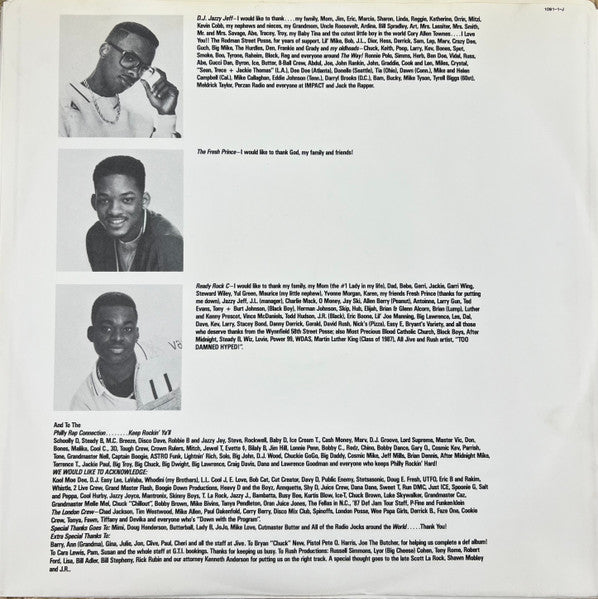 DJ Jazzy Jeff & The Fresh Prince : He's The DJ, I'm The Rapper (2xLP, Album)