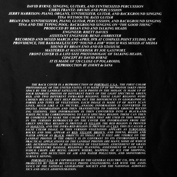 Talking Heads : More Songs About Buildings And Food (LP, Album)