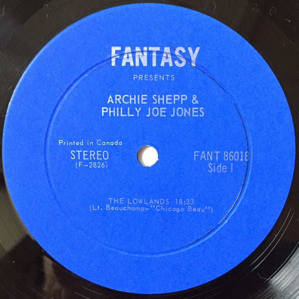 Archie Shepp & "Philly" Joe Jones : Archie Shepp & Philly Joe Jones (LP, Album)