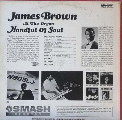 James Brown : Handful Of Soul (LP, Album)