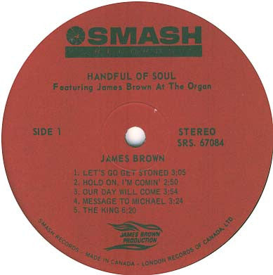 James Brown : Handful Of Soul (LP, Album)