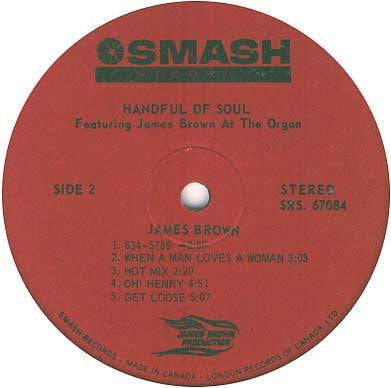 James Brown : Handful Of Soul (LP, Album)