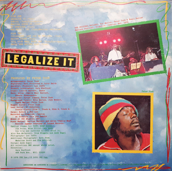 Peter Tosh : Legalize It (LP, Album)