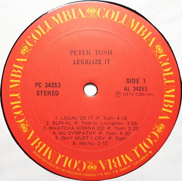Peter Tosh : Legalize It (LP, Album)