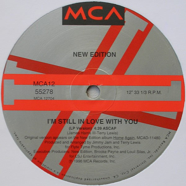 New Edition : I'm Still In Love With You / You Don't Have To Worry (12")