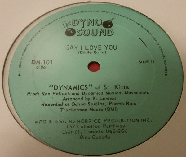 "Dynamics" Of St. Kitts : Zodiac Man (12", Single)