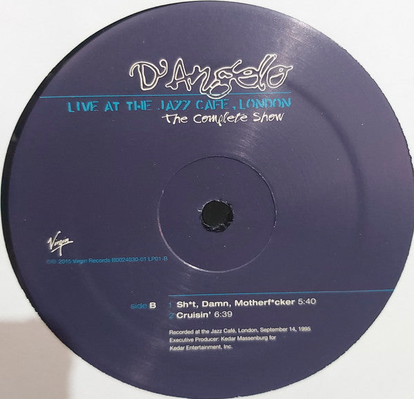 D'Angelo : Live At The Jazz Cafe, London: The Complete Show (2xLP, Album)