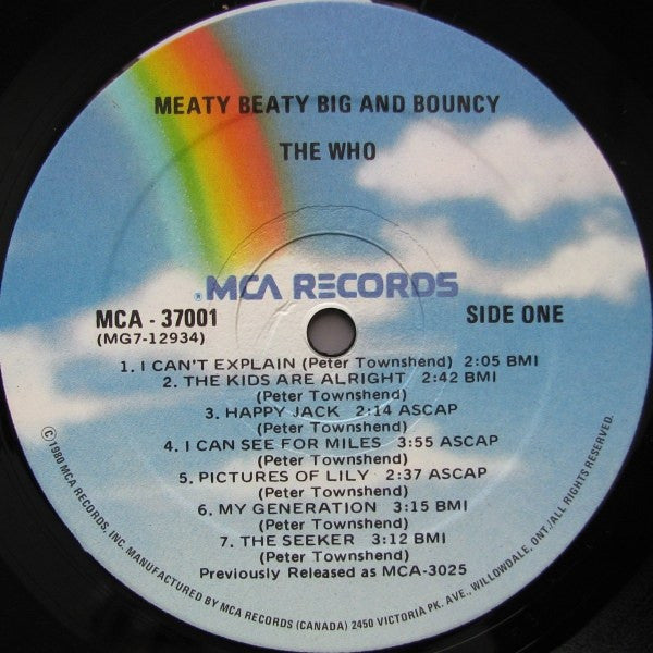 The Who : Meaty Beaty Big And Bouncy (LP, Comp, RE)