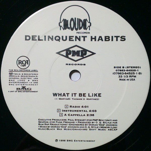Delinquent Habits : Tres Delinquentes (12", Single)