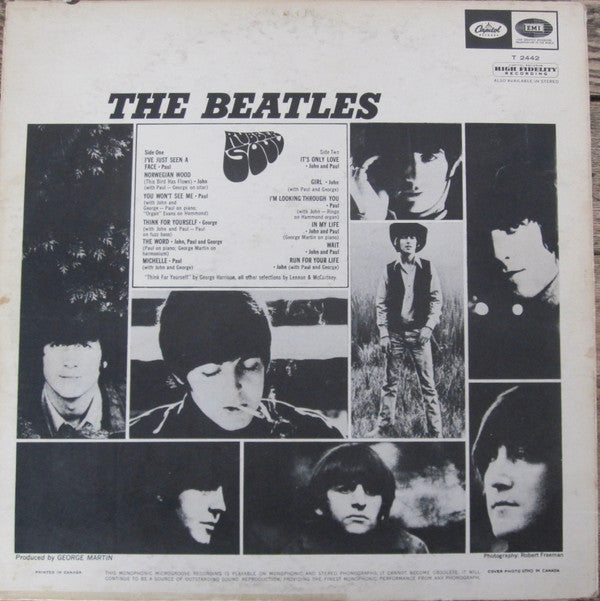The Beatles : Rubber Soul (LP, Album, Mono)