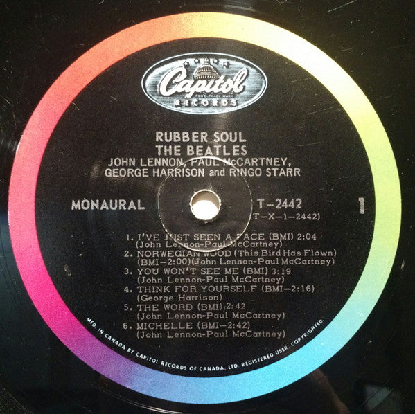 The Beatles : Rubber Soul (LP, Album, Mono)