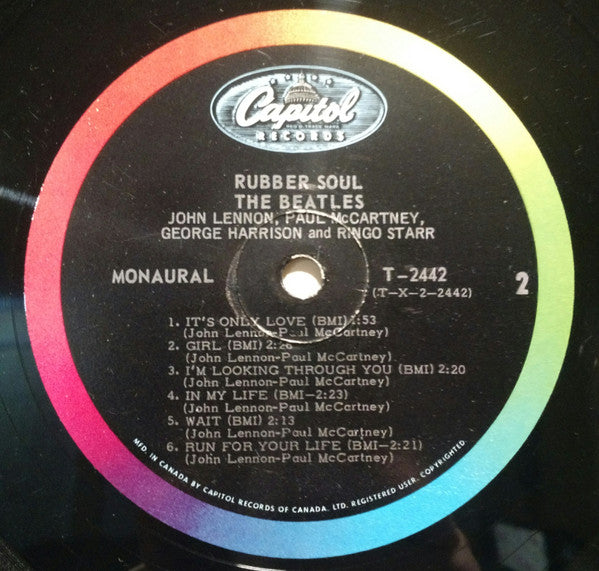 The Beatles : Rubber Soul (LP, Album, Mono)