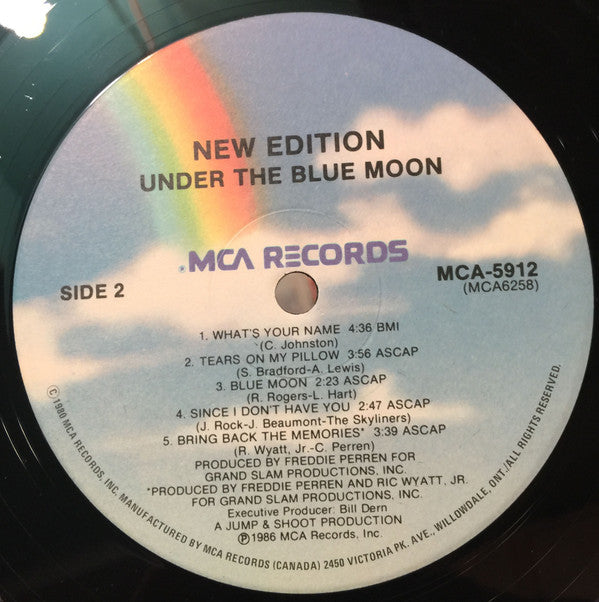 New Edition : Under The Blue Moon (LP, Album)