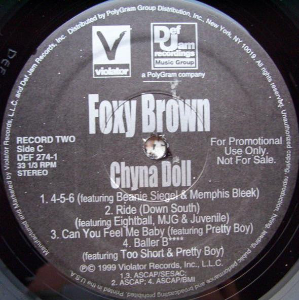 Foxy Brown : Chyna Doll (2xLP, Album, Promo, Cle)