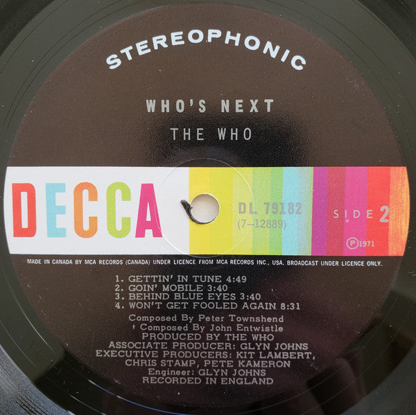 The Who : Who's Next (LP, Album, RE)