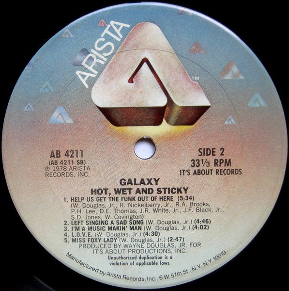 Galaxy (12) : Hot, Wet And Sticky (LP, Album)