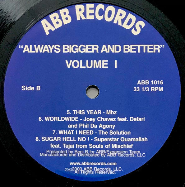 Various : Always Bigger And Better Vol. 1 (2xLP, Comp)