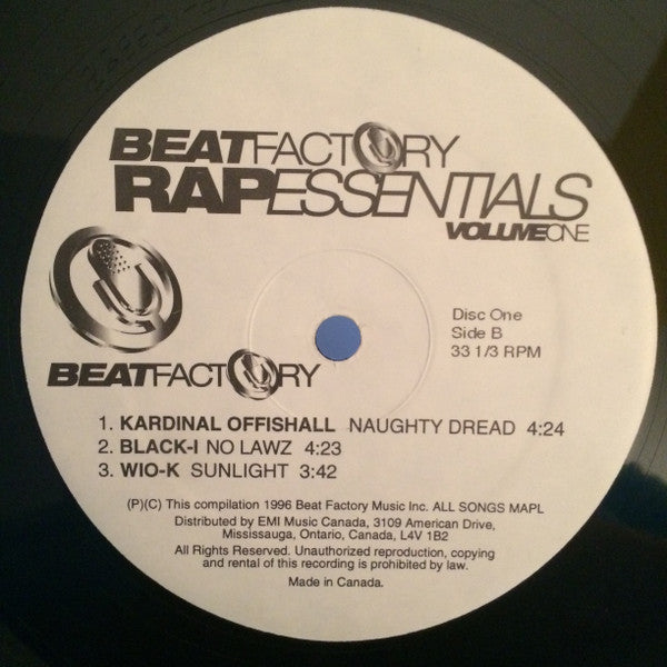 Various : Beat Factory Rap Essentials Volume 1 (2xLP, Comp)