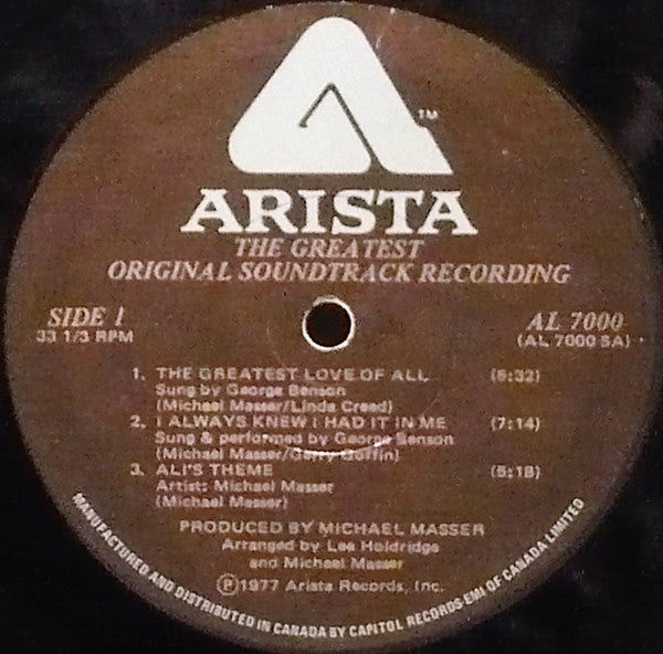 Mandrill / Michael Masser / George Benson : Muhammad Ali In "The Greatest" (Original Soundtrack) (LP)