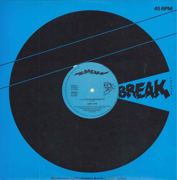 Gaby Lang : 1.2.3. O'Clock (Waiting) (12")