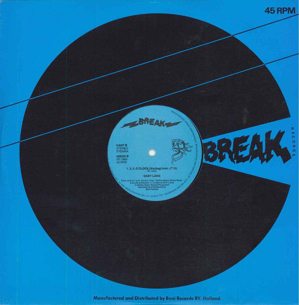 Gaby Lang : 1.2.3. O'Clock (Waiting) (12")