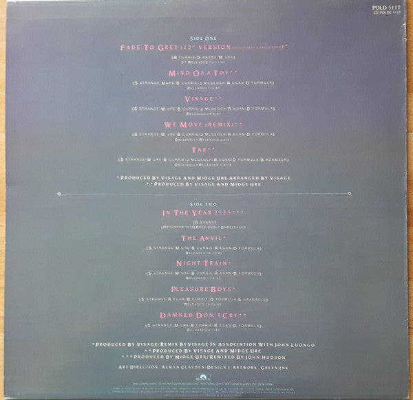 Visage : Fade To Grey (The Singles Collection) (LP, Comp, EMI)