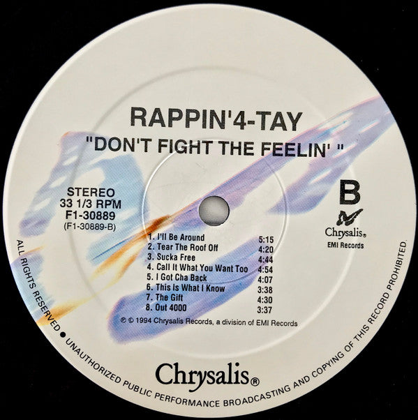 Rappin' 4-Tay : Don't Fight The Feelin' (LP, Album)