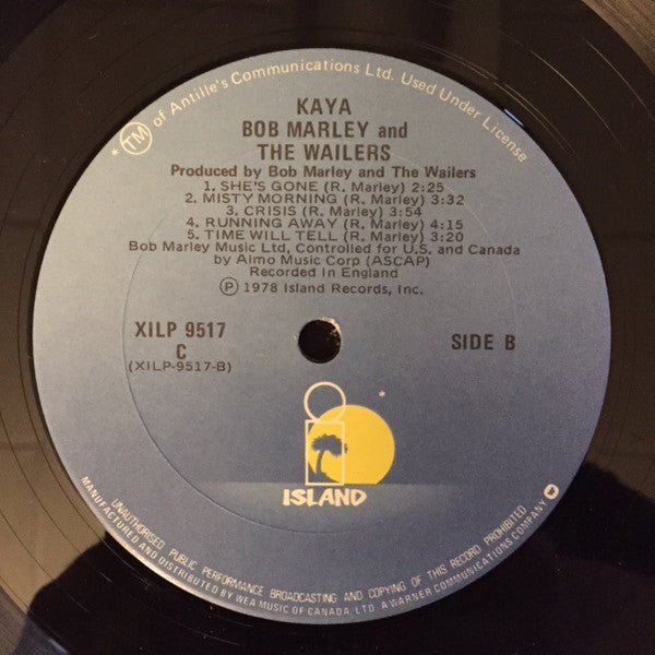 Bob Marley & The Wailers : Kaya (LP, Album, RE)