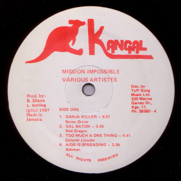 Various : Kangals Mission Impossible Vol.1 (LP, Comp)