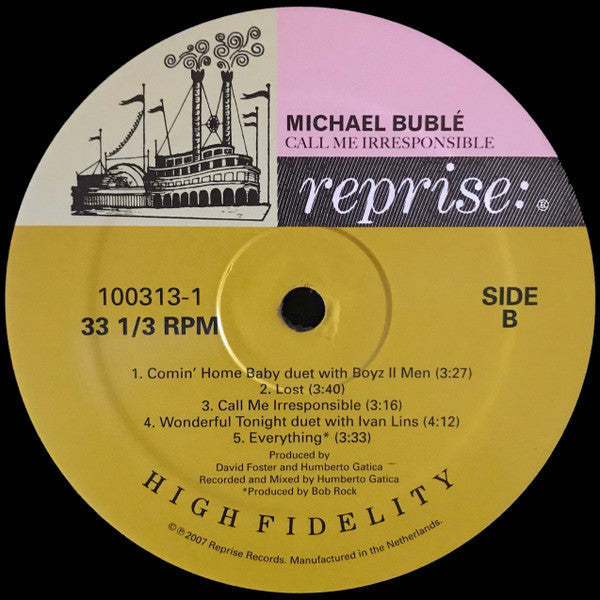Michael Bublé : Call Me Irresponsible (LP + LP, S/Sided, Etch)