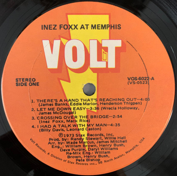 Inez Foxx : Inez Foxx At Memphis (LP, Album, Son)