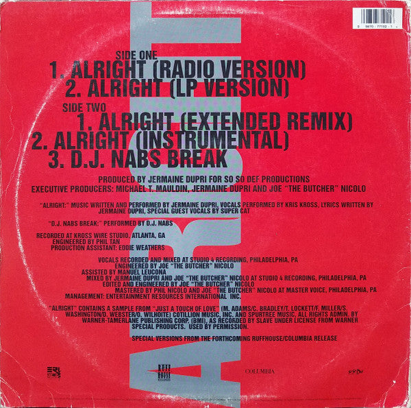 Kris Kross : Alright (12")