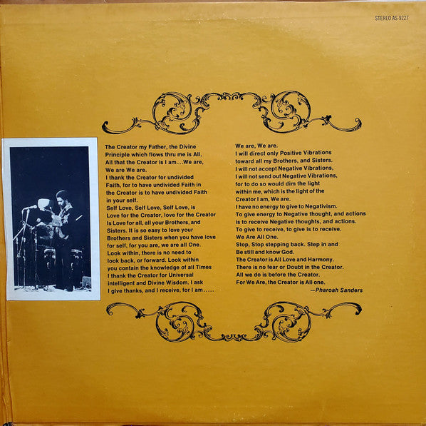 Pharoah Sanders : Live At The East (LP, Album, Ind)