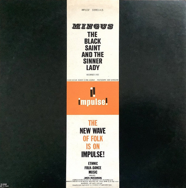 Charles Mingus : The Black Saint And The Sinner Lady (LP, Album, Promo, RE, Gat)