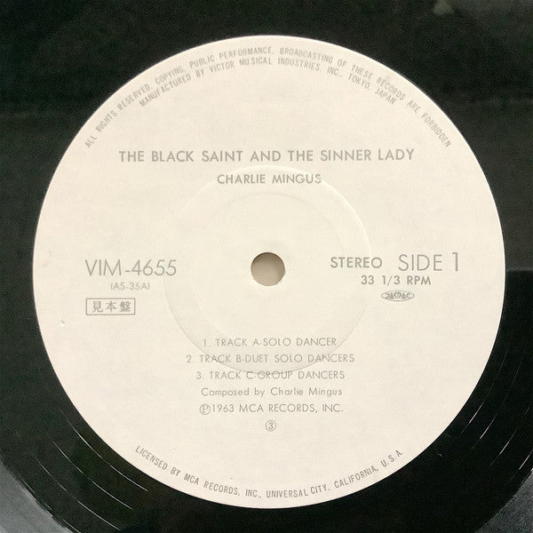 Charles Mingus : The Black Saint And The Sinner Lady (LP, Album, Promo, RE, Gat)