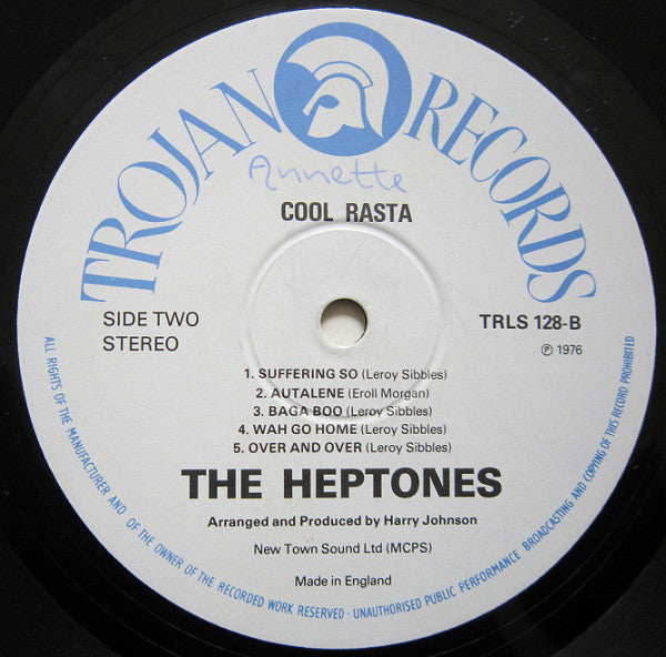 The Heptones : Cool Rasta (LP, Album)