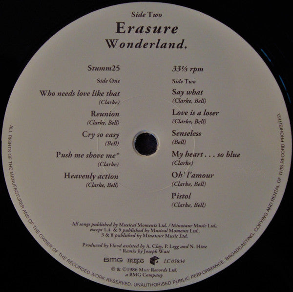 Erasure : Wonderland (LP, Album, Ltd, RE, 180)