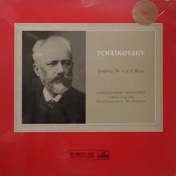 Pyotr Ilyich Tchaikovsky, Constantin Silvestri Conducting The Philharmonia Orchestra : Symphony No. 4 In F Minor (LP)