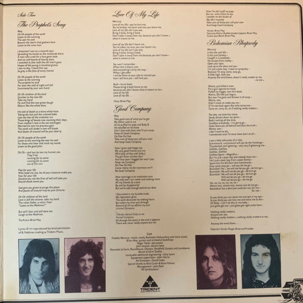 Queen : A Night At The Opera (LP, Album, SP )