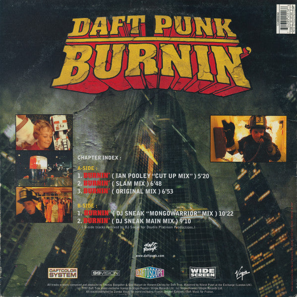 Daft Punk : Burnin' (12", Single)