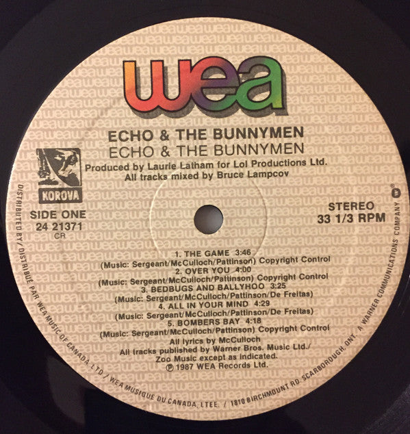 Echo & The Bunnymen : Echo & The Bunnymen (LP, Album)