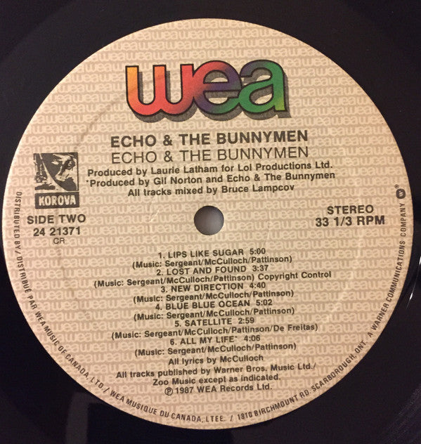 Echo & The Bunnymen : Echo & The Bunnymen (LP, Album)