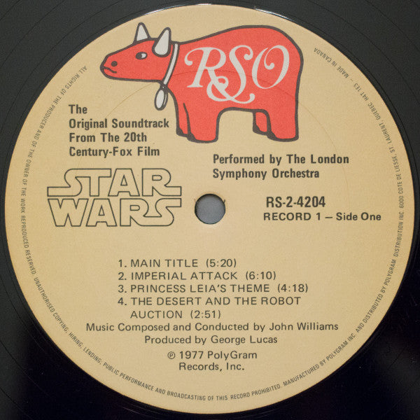 John Williams (4), London Symphony Orchestra : Star Wars (2xLP, Album, RE, Gat)