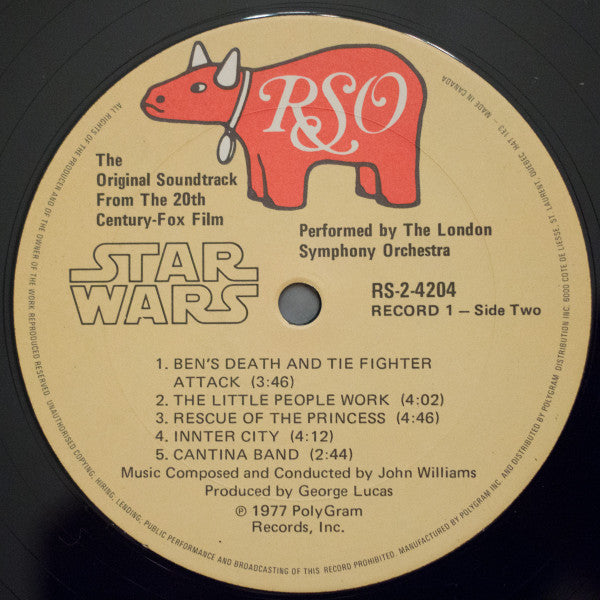 John Williams (4), London Symphony Orchestra : Star Wars (2xLP, Album, RE, Gat)