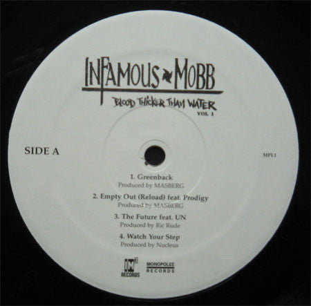 Infamous Mobb : Blood Thicker Than Water, Vol. 1 (2xLP, Album)