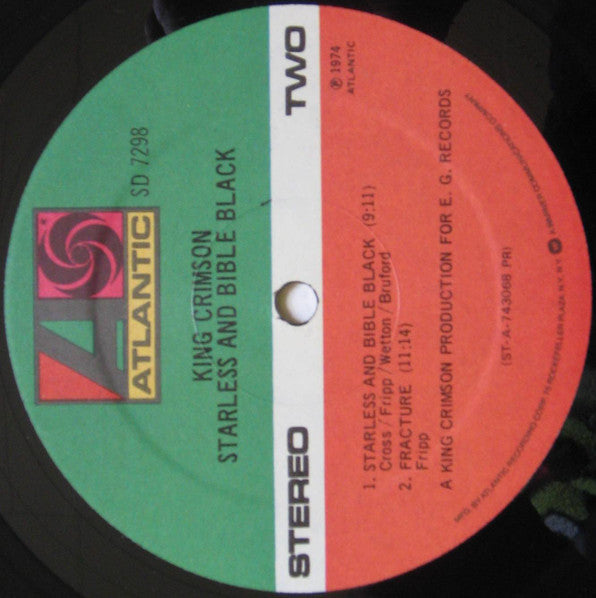 King Crimson : Starless And Bible Black (LP, Album, RP, Pre)