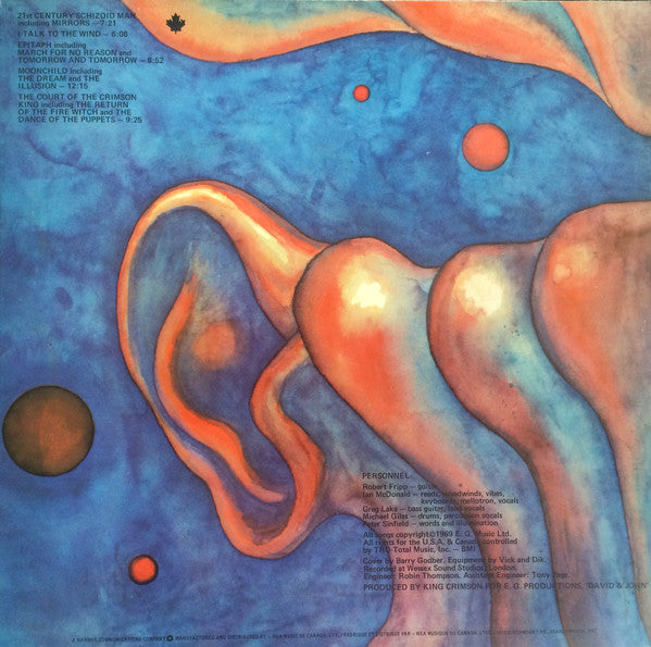 King Crimson : In The Court Of The Crimson King (An Observation By King Crimson) (LP, Album, Imp)